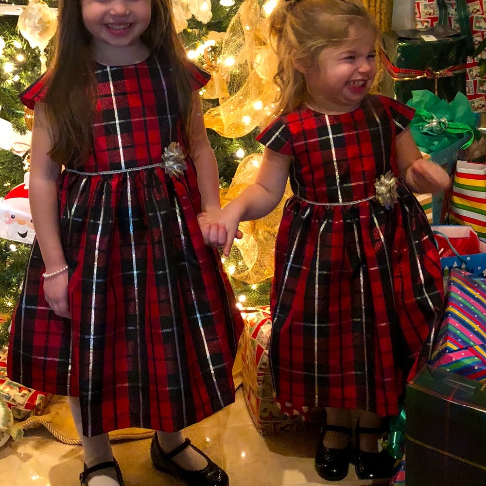 ❤️ 🖤 Pippa and Julie Christmas Dress EUC Tartan - Picture 2 of 3